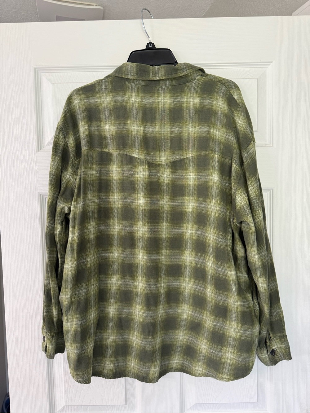 wild fable Green Plaid Button-Down Shirt Jacket - Picture 3 of 3